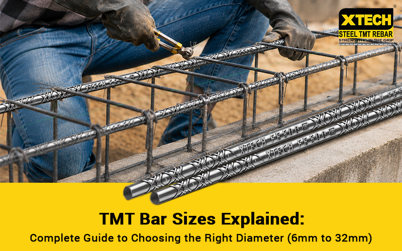 TMT Bar Sizes Explained: Complete Guide to Choosing the Right Diameter (6mm to 32mm)